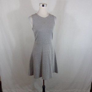 ANN TAYLOR-LOFT A-LINE DRESS SZ 2 WHITE & BLACK